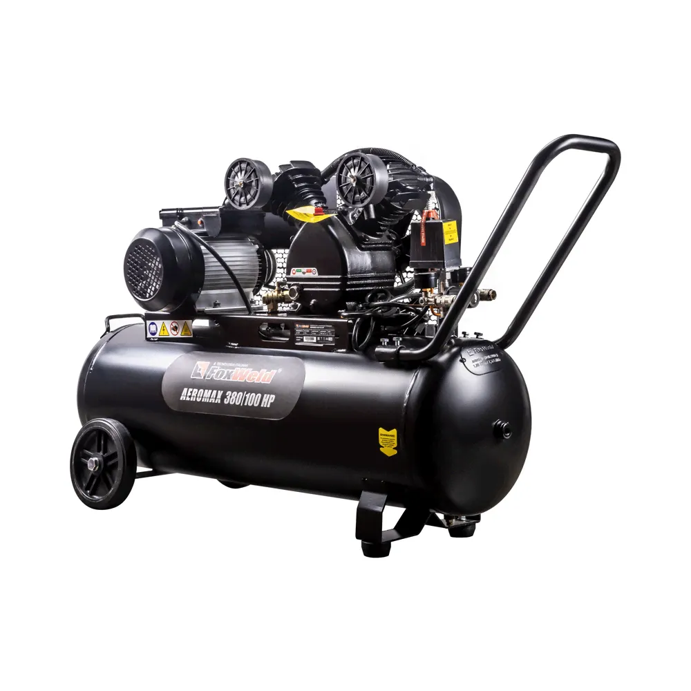 Компрессоры FoxWeld Компрессор масляный ременной AEROMAX 380/100 HP-0