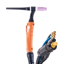 Горелки для аргонодуговой сварки (TIG) FoxWeld FoxWeld Горелка UnoTIG-18-Flex 4м (разъем 35мм2,с кнопкой, ж/охл.) (пр-во FoxWeld/КНР)